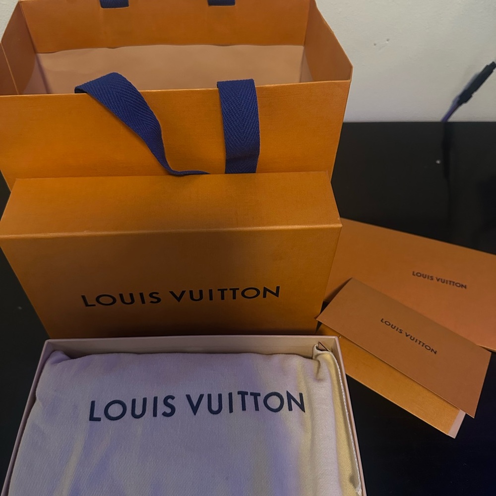 Louis Vuitton Orange and Blue Packaging Set